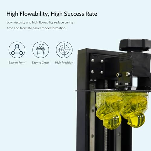 FUNCRECOL Crystal Clear Orange 3D Printer Resin High Precision Fast