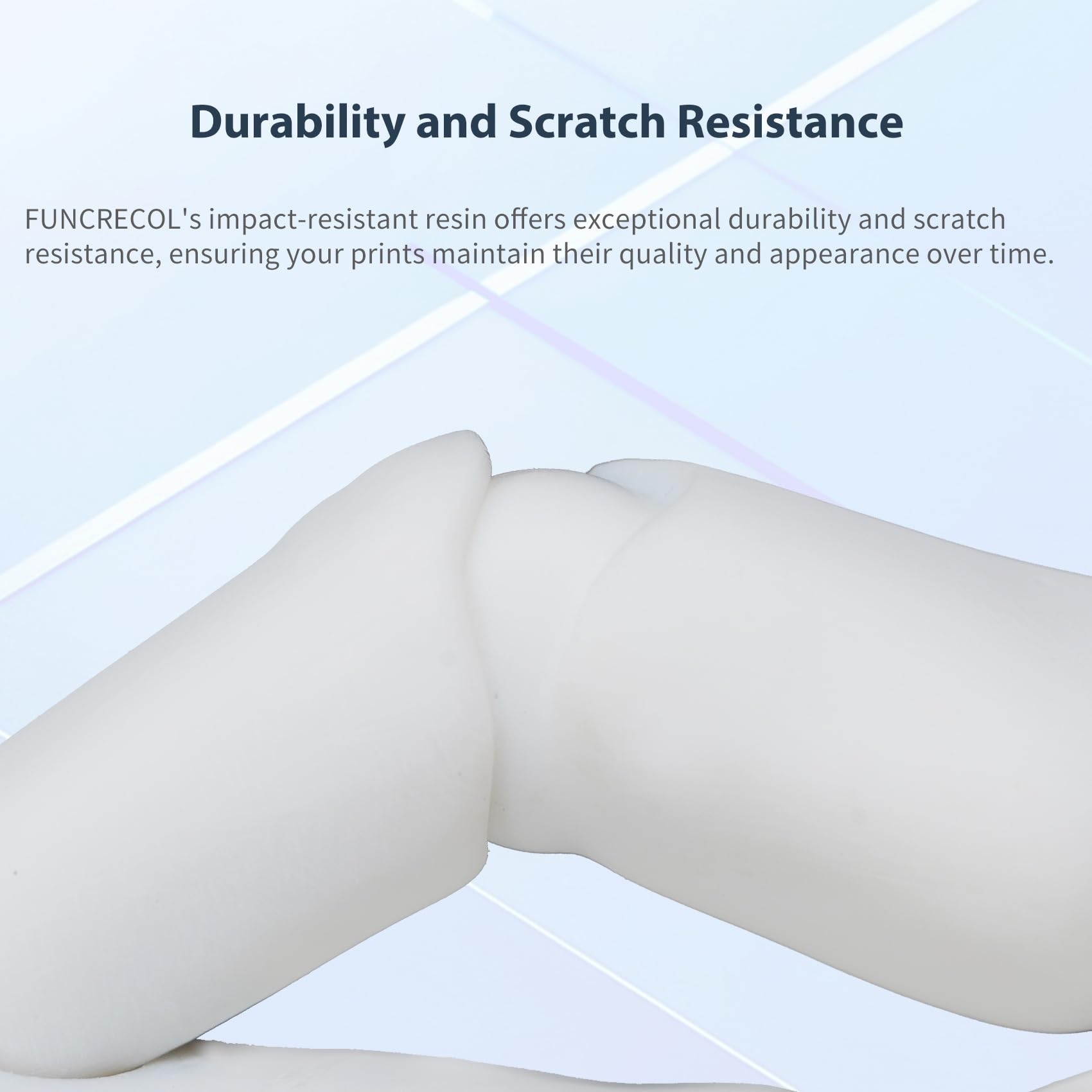 Funcrecol Tough BJD 3D Printer Resin Figure Printing Liquid White