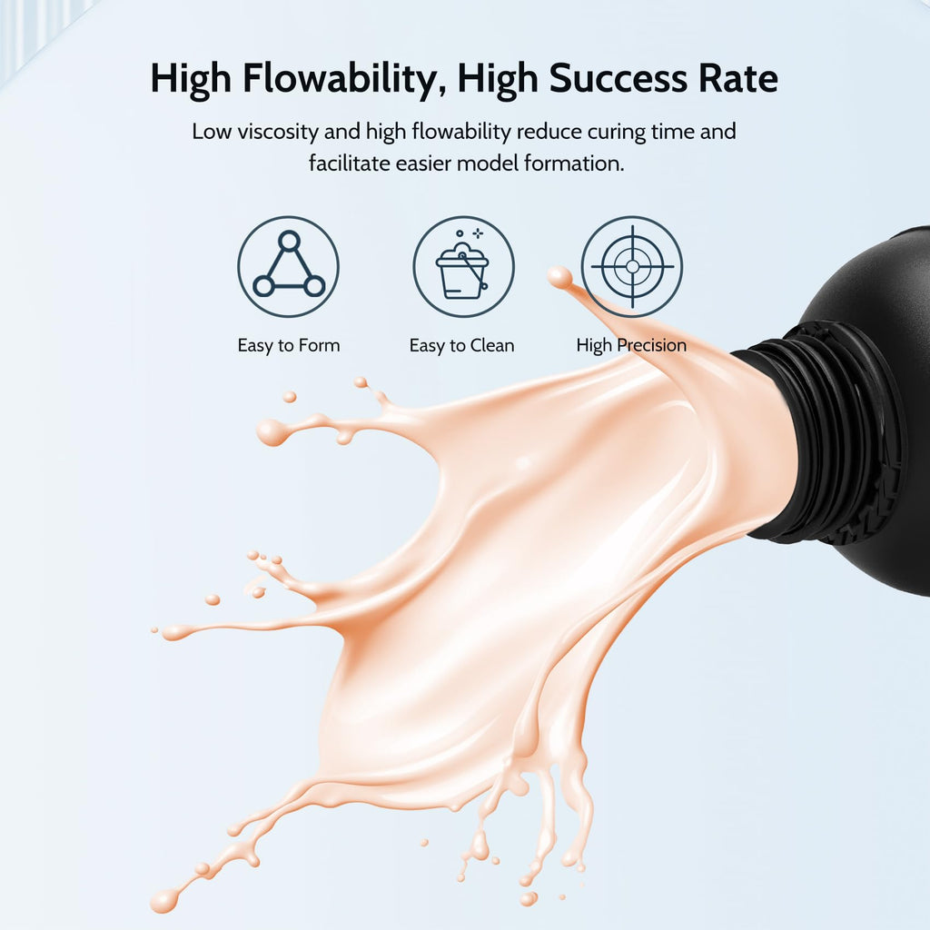 Funcrecol Tough BJD 3D Printer Resin Figure Printing Liquid Skin Pink