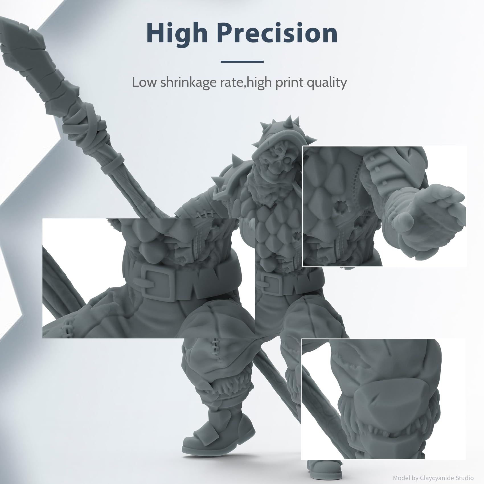 FUNCRECOL Matte Grey 3D Printer Resin High Precision Consistency