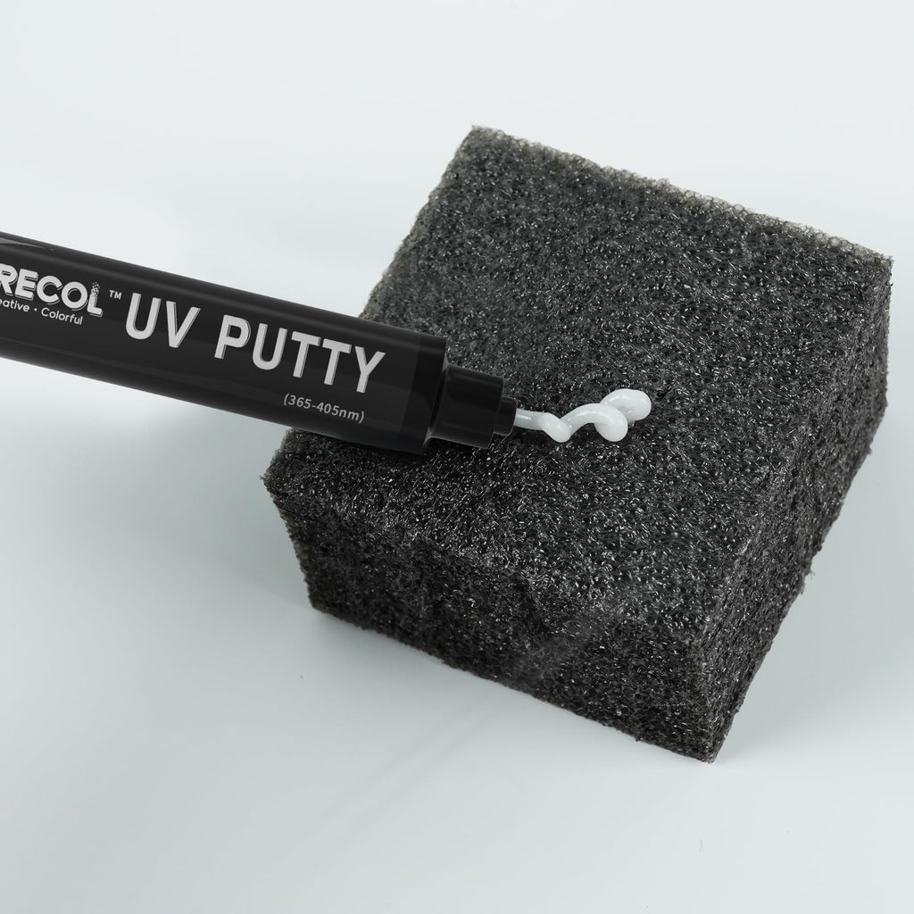 Funcrecol UV Putty Pen Clear Glue Adhesive for DIY Resin Crafts Making