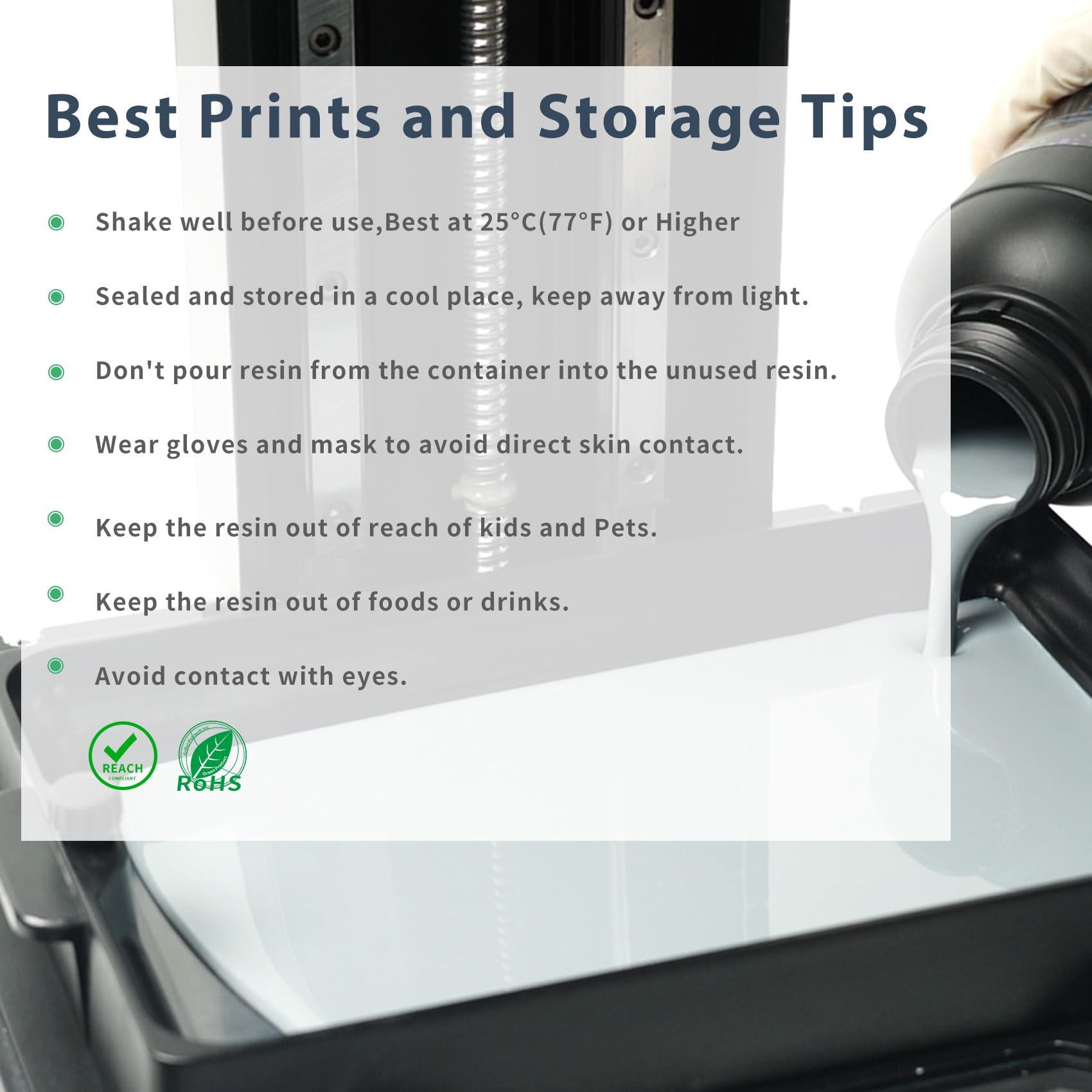 FUNCRECOL Water Washable 3D Printer Resin Grey