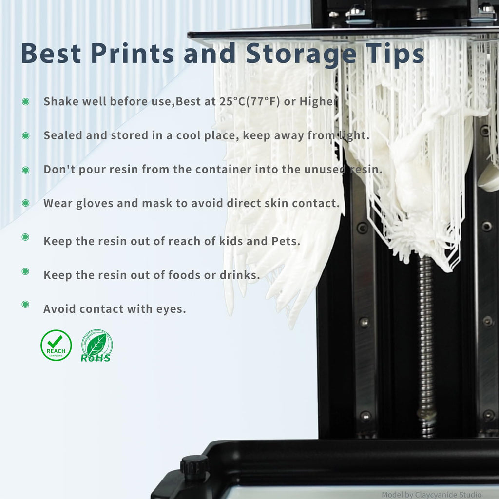 FUNCRECOL High Precision Compatible Low Cost White 3D Printer Resin