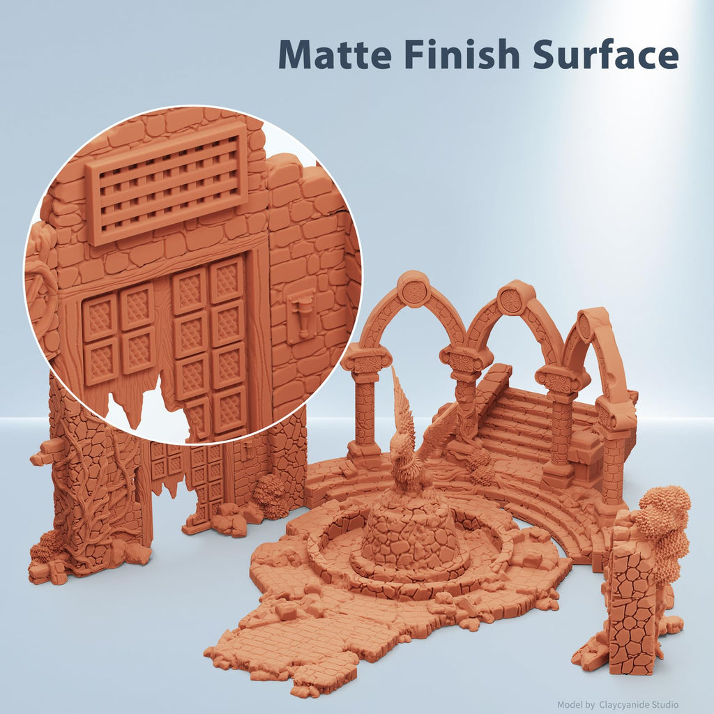 FUNCRECOL Matte 3D Printer Resin Red Wax High Precision Consistency