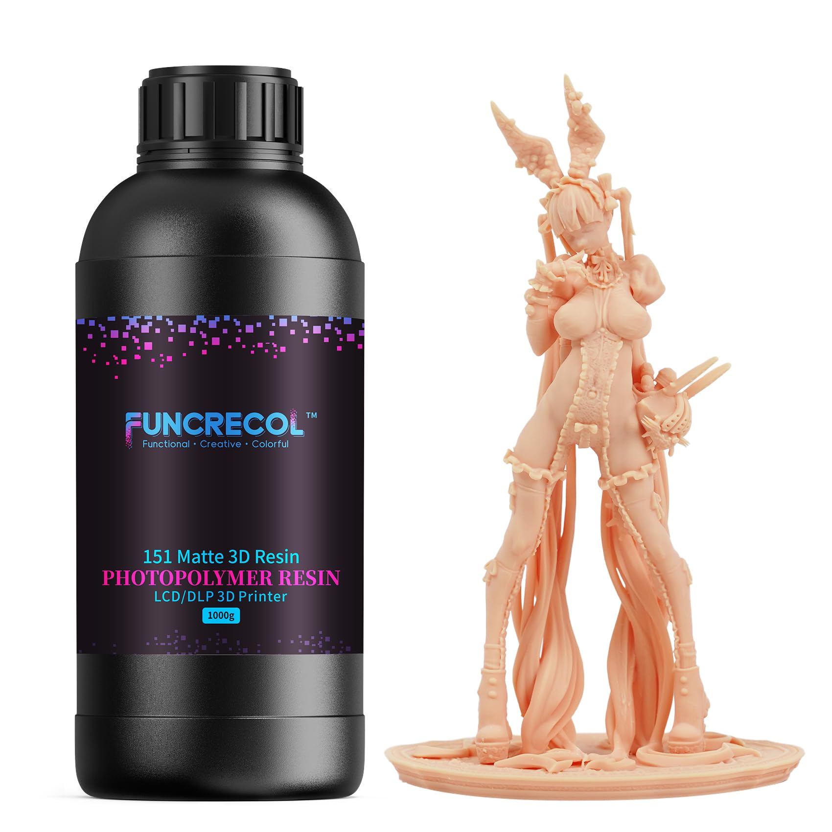 FUNCRECOL Matte 3D Printer Resin Skin 8K-16K High Precision