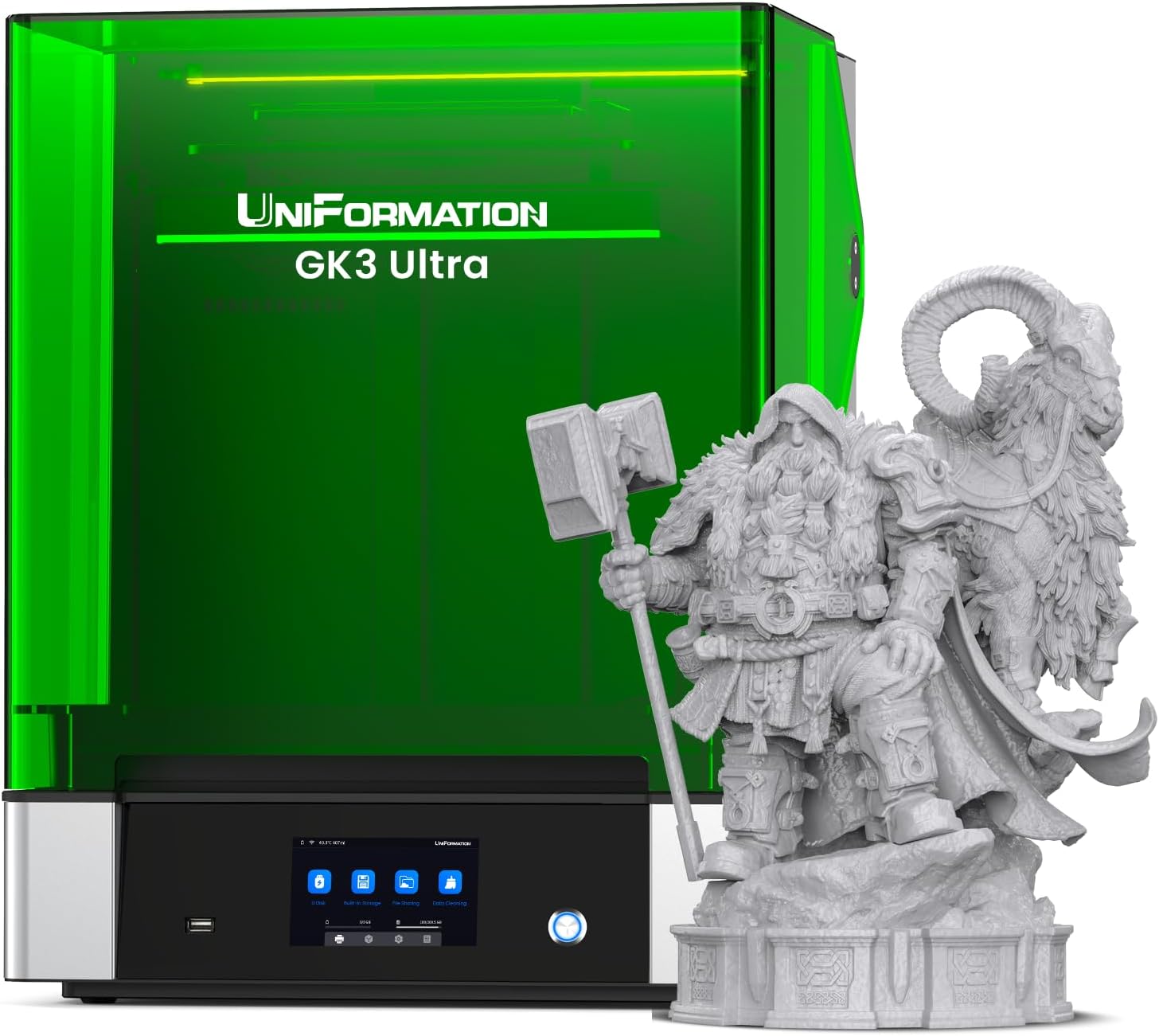 GK3 Ultra Pro Large Resin 3D Printer Auto Heating Resin Feed GK3 Ultra