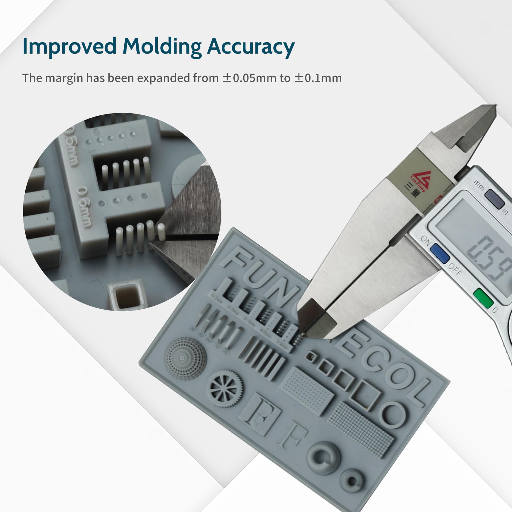 FUNCRECOL High Precision Compatible Low Cost Grey 3D Printer Resin