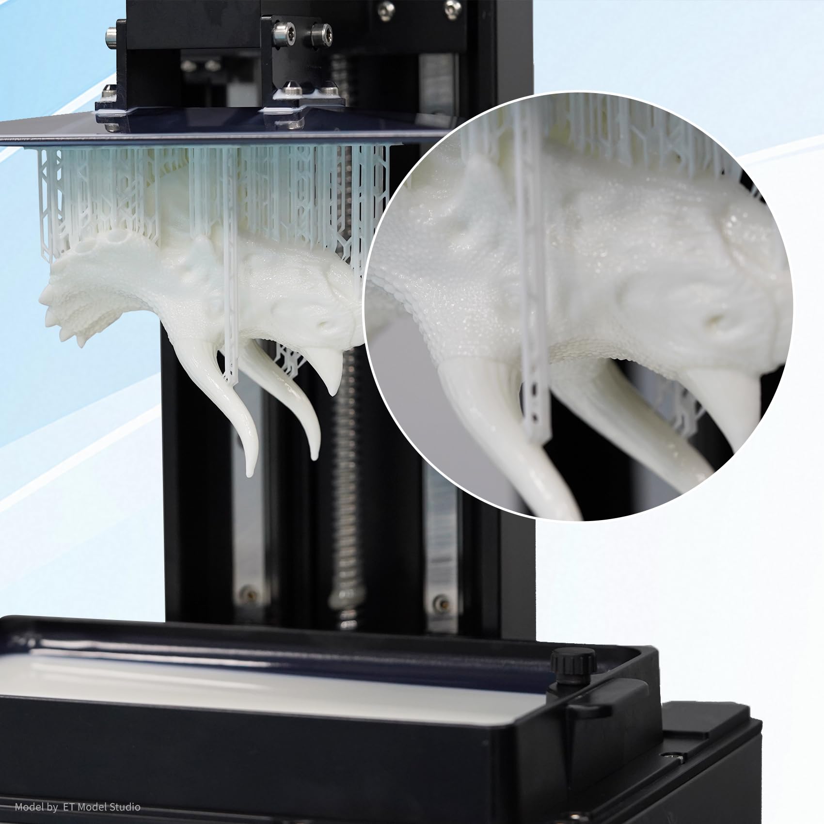 FUNCRECOL Matte 3D Printer Resin White 405nm 8K-16K High Precision