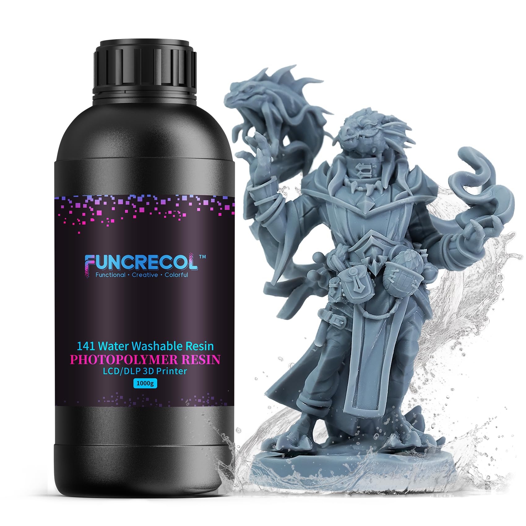 FUNCRECOL Water Washable 3D Printer Resin Grey