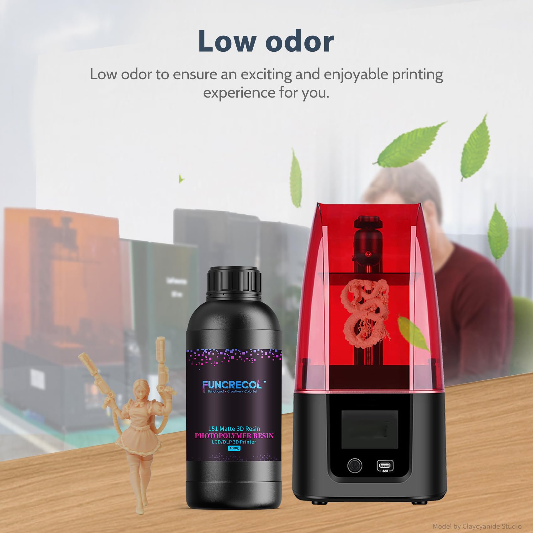 FUNCRECOL Matte 3D Printer Resin Skin 8K-16K High Precision