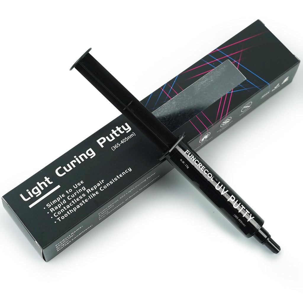 Funcrecol UV Putty Pen Clear Glue Adhesive for DIY Resin Crafts Making