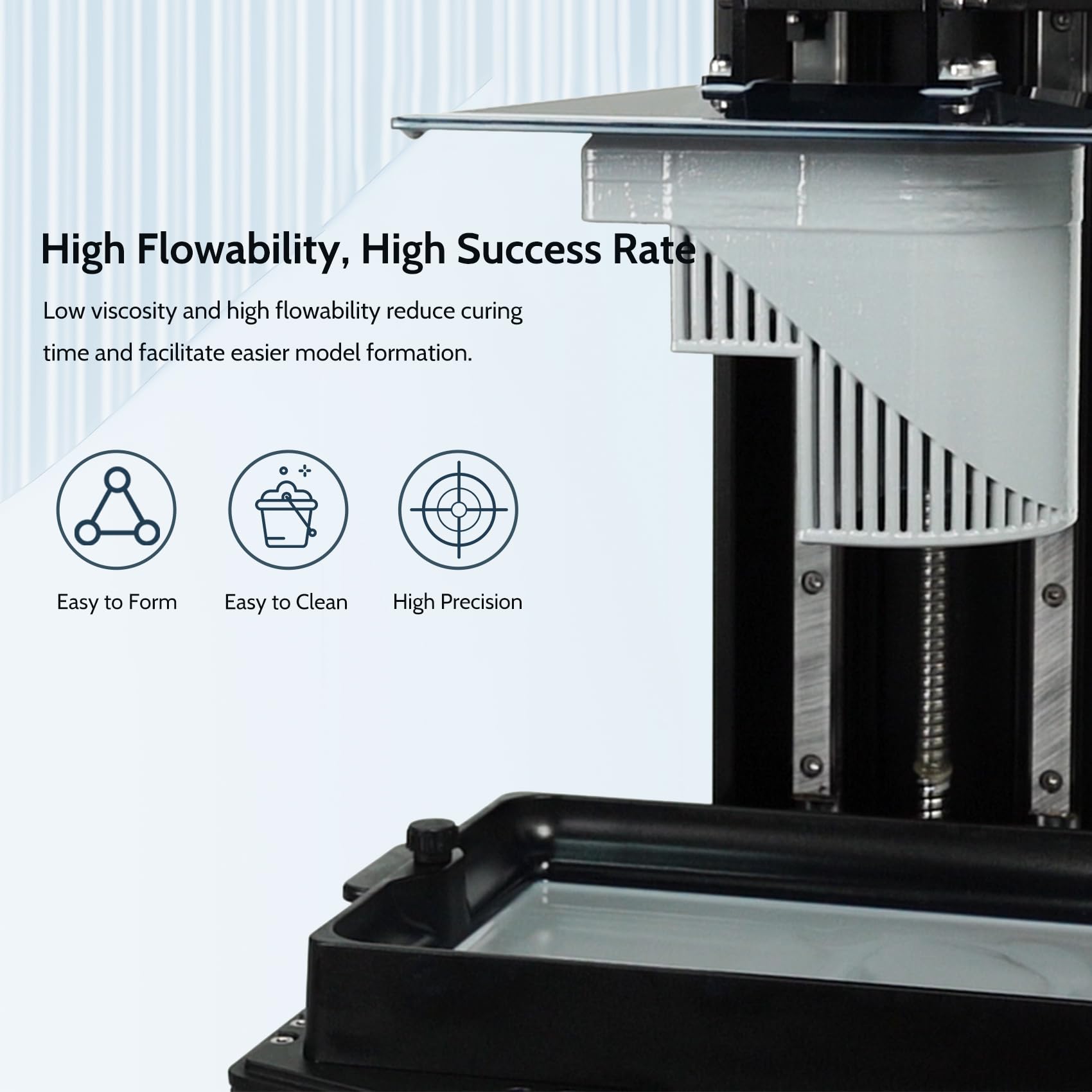 FUNCRECOL High Precision Compatible Low Cost Grey 3D Printer Resin