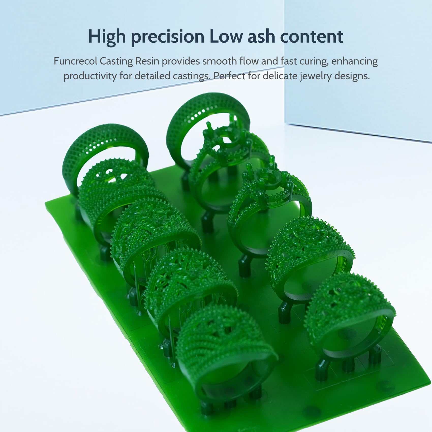 FUNCECOL Green Wax Castable 3D Printer Resin