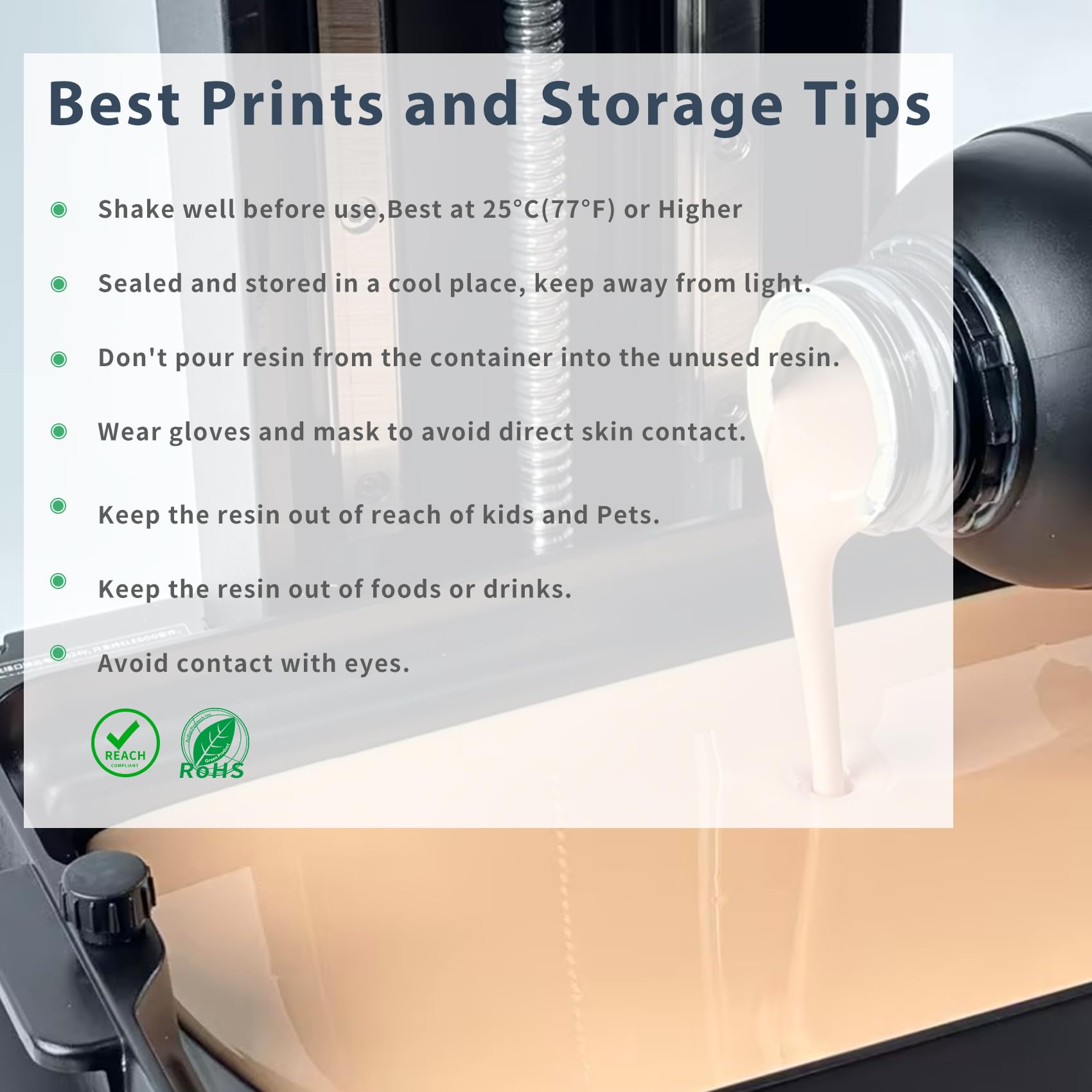 FUNCRECOL Matte 3D Printer Resin Skin 8K-16K High Precision