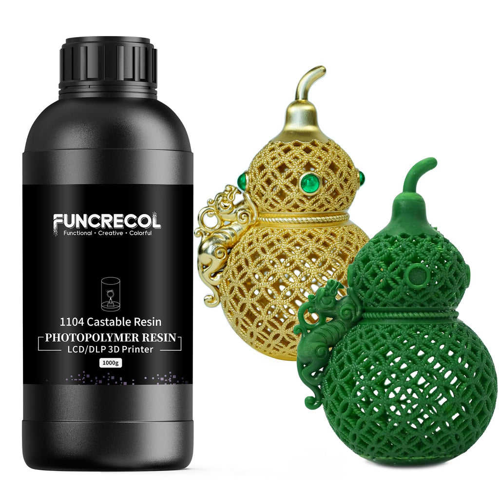 FUNCECOL Green Wax Castable 3D Printer Resin