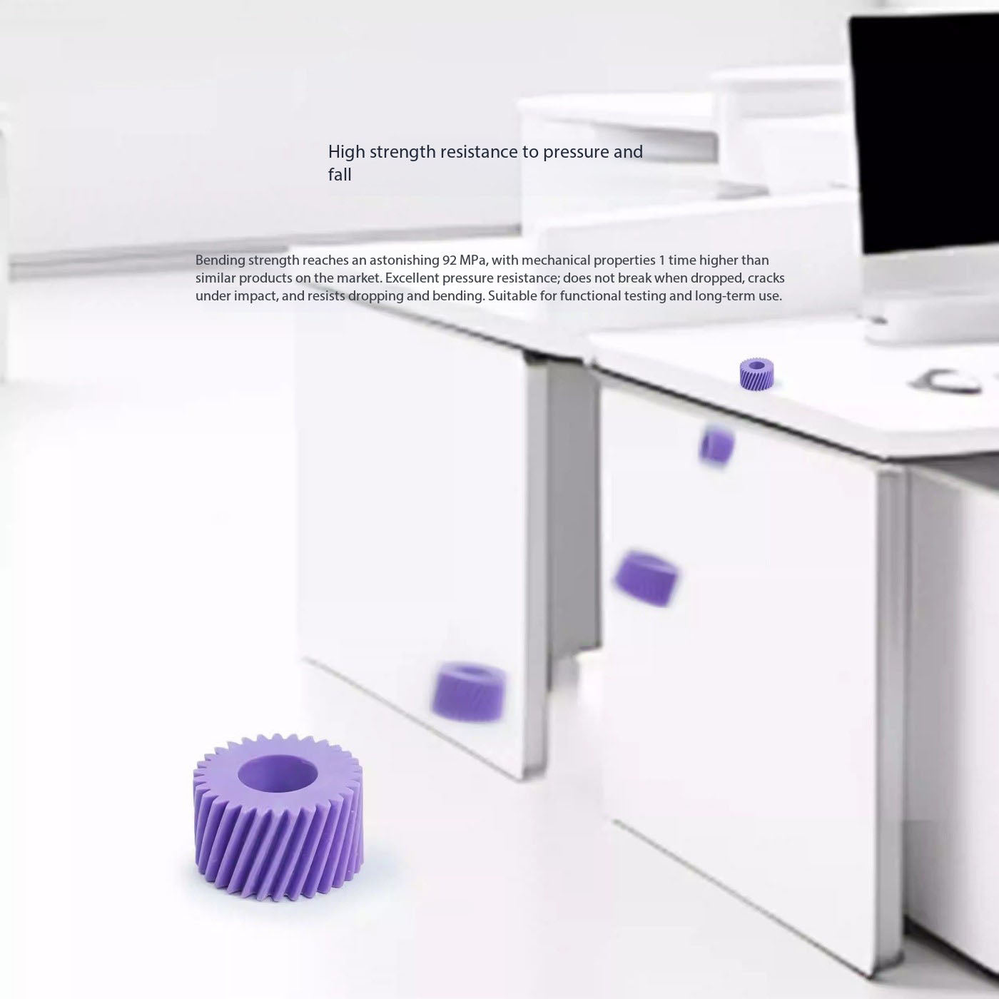 Funcrecol Anti-impact Durable Nylon-like Engineering Purple 3D Resin